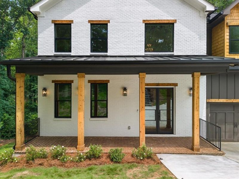 Exterior details and patio area of a home in , Marietta (Image 3). Exterior details and patio area of a home in , Marietta (Image 3).