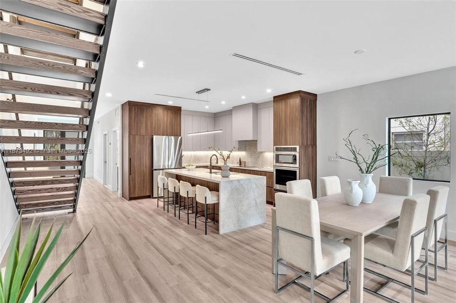 Furnished interior view inside a new home in , Miami (Image 11). Furnished interior view inside a new home in , Miami (Image 11).