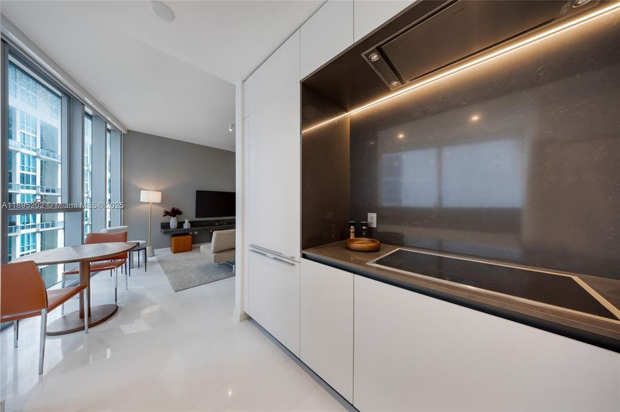 Furnished interior view inside a new home in Aston Martin Residences, Miami (Image 29).