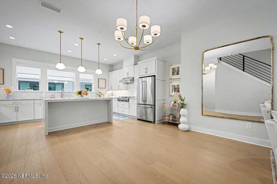 Furnished interior view inside a new home in , Jacksonville (Image 27).