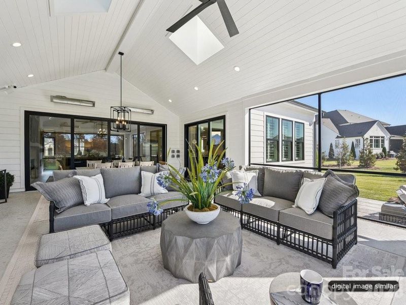 Exterior details and patio area of a home in , Charlotte (Image 3).