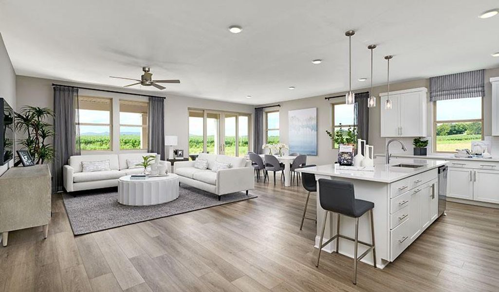 Open concept floorplan - Representative Photo