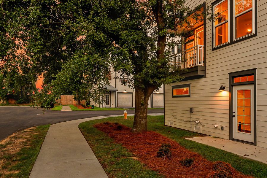 Exterior details and patio area of a home in , North Charleston (Image 47).