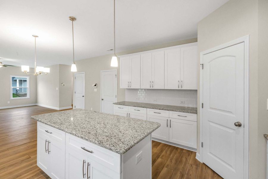 Representative furnished interior of a home built from the Drayton by Caviness & Cates Communities in Bartlett Manor, Youngsville (Image 155).