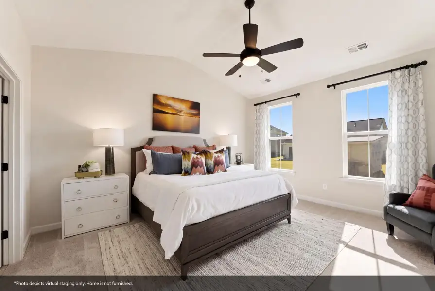 Furnished interior view inside a new home in Cottages at Lake Emory, Inman (Image 9). Furnished interior view inside a new home in Cottages at Lake Emory, Inman (Image 9).