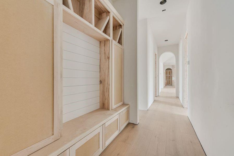 Dedicated Mud room space just outside the garage.