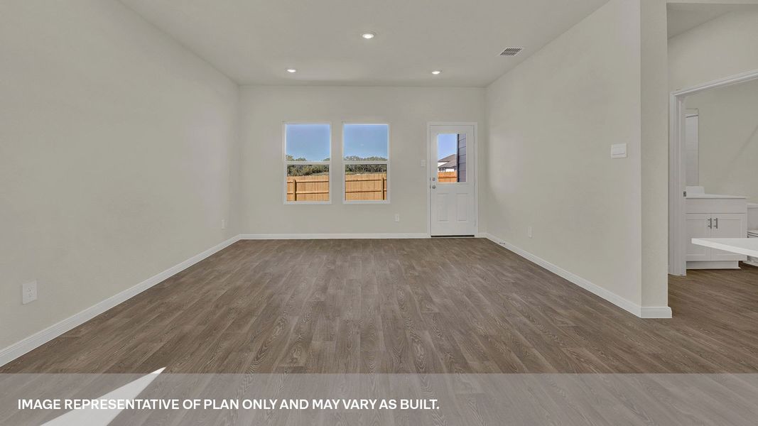 Representative unfurnished interior of a home built from the The Madison by D.R. Horton in Paramount, Kyle (Image 16). Representative unfurnished interior of a home built from the The Madison by D.R. Horton in Paramount, Kyle (Image 16).