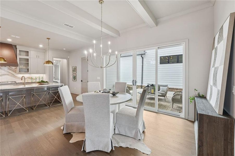 Furnished interior view inside a new home in Promenade at Sawnee Village, Cumming (Image 11).