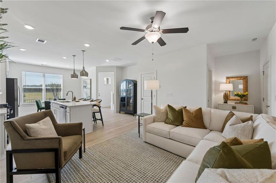 Furnished interior view inside a new home in Tribute, Hoschton (Image 13).