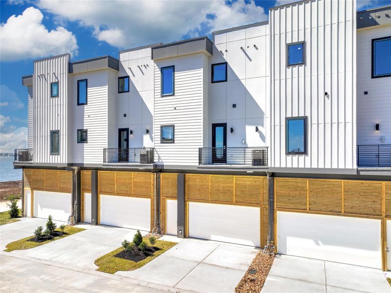 Exterior details and patio area of a home in Lago Pointe, Seabrook (Image 2). Exterior details and patio area of a home in Lago Pointe, Seabrook (Image 2).
