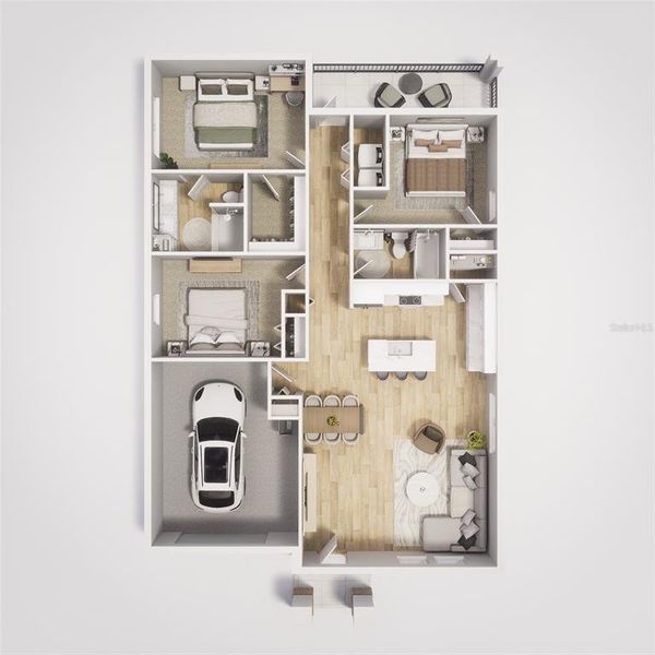 2D floor plan layout of this home in , Tampa, FL (Image 5).