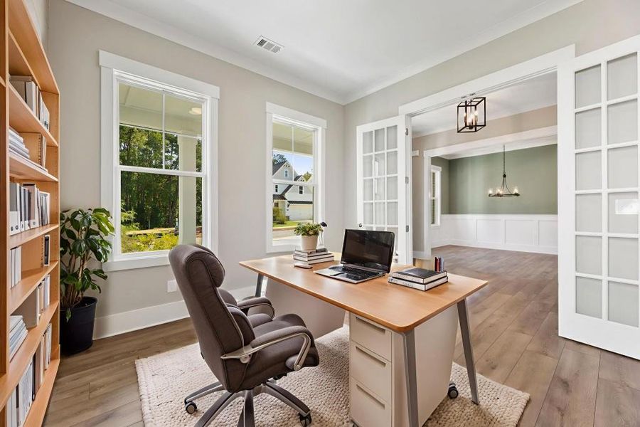 Furnished interior view inside a new home in Hillshire, Cumming (Image 13).