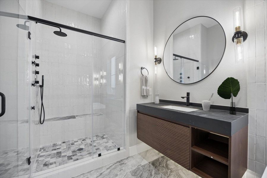 Furnished interior view inside a new home in , Houston (Image 31).