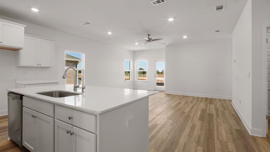 Furnished interior view inside a new home in Ashton Park Phase III, Freeport (Image 3).
