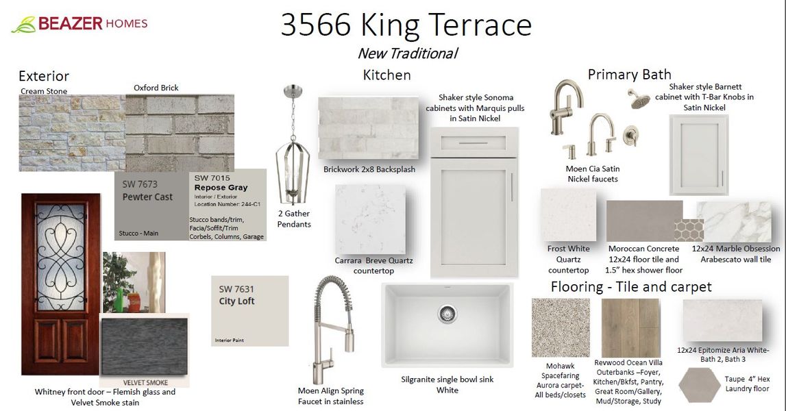 Sample of building materials used in homes in Johnson Ranch, San Antonio (Image 3). Sample of building materials used in homes in Johnson Ranch, San Antonio (Image 3).