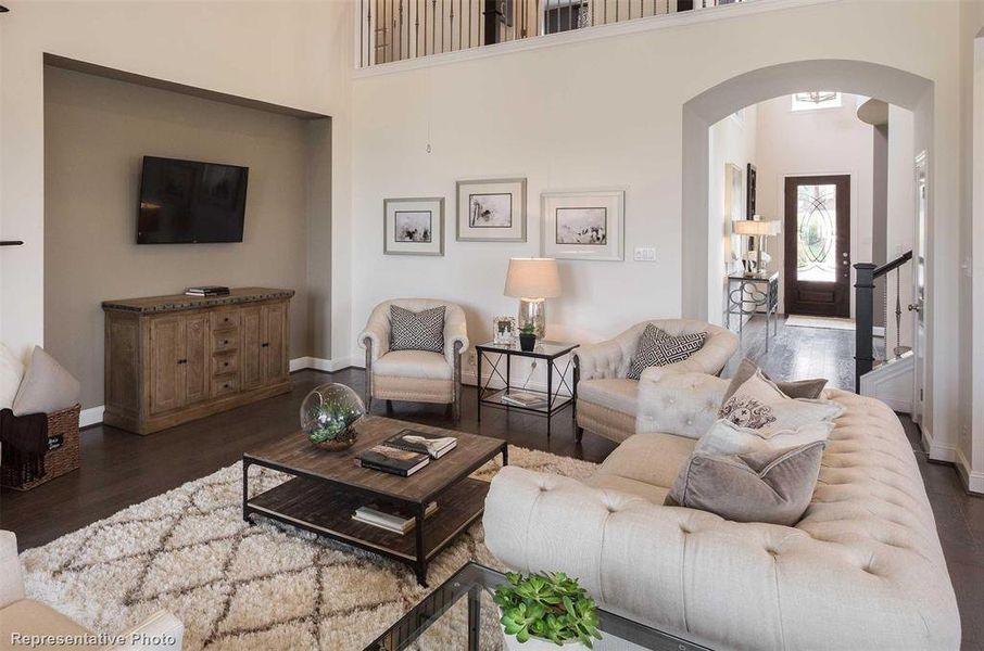 Furnished interior view inside a new home in Star Trail: 65ft. lots, Prosper (Image 9). Furnished interior view inside a new home in Star Trail: 65ft. lots, Prosper (Image 9).