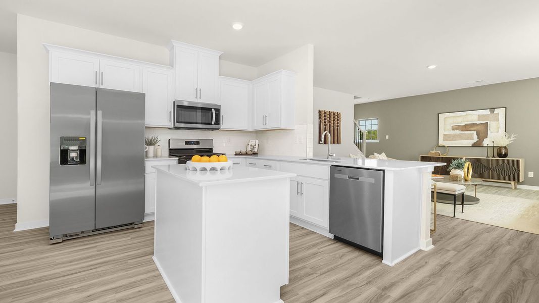 Representative furnished interior of a home built from the Wilmington by D.R. Horton in Cardinal Creek, Charlotte (Image 3).