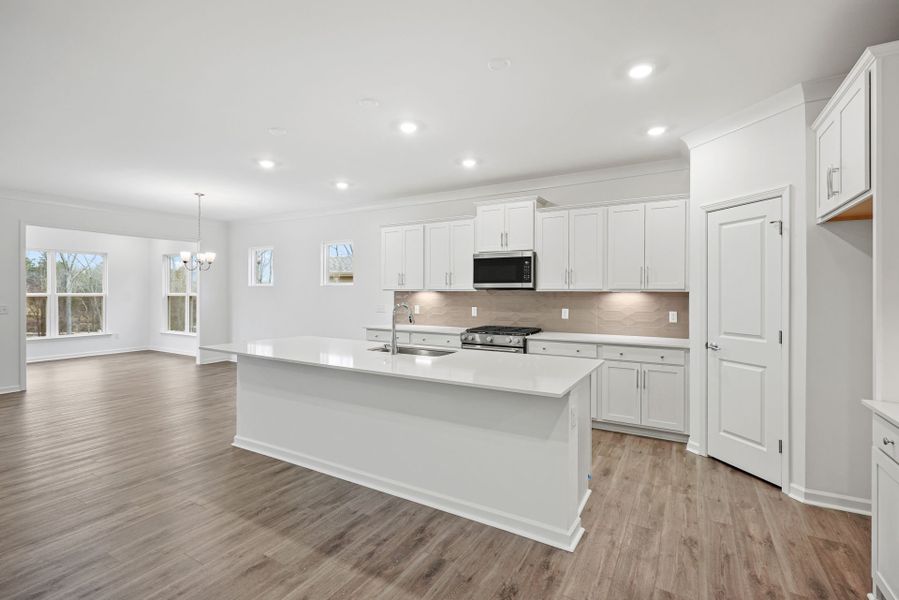 Furnished interior view inside a new home in Bryton, Huntersville (Image 8).
