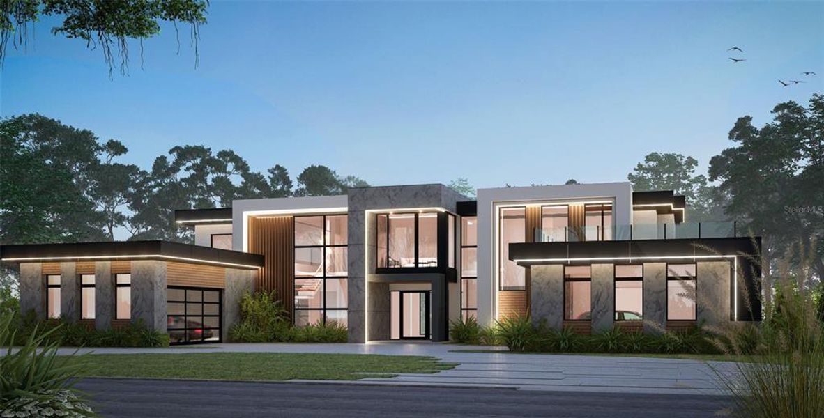 Front exterior of a new home in , Orlando, FL, highlighting curb appeal (Image 1).