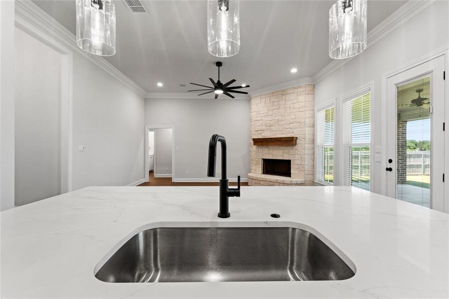 Close-up of interior finishes inside a home in , Waco (Image 20).