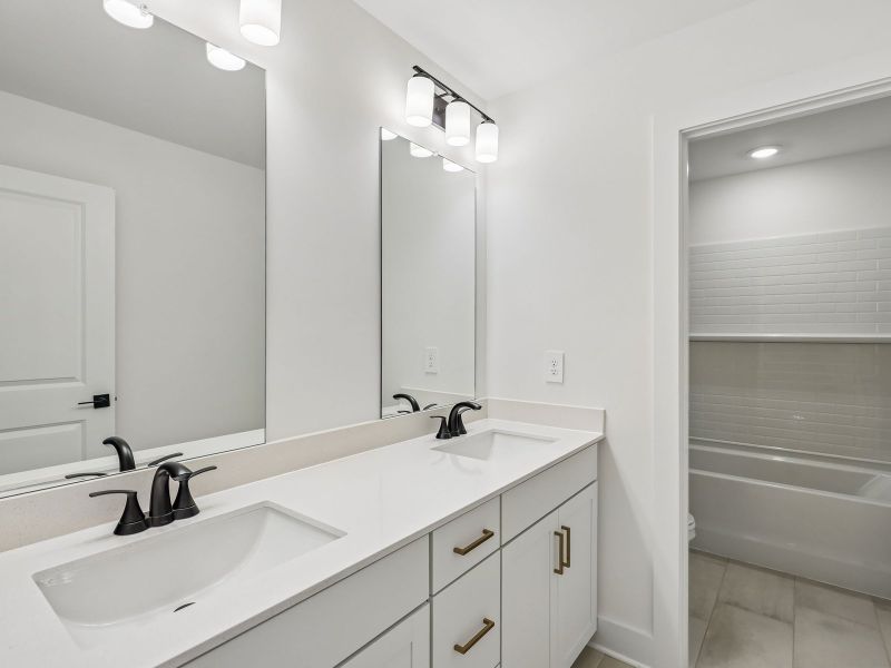 Furnished interior view inside a new home in Station Hill - Estate Series, Franklin (Image 7).