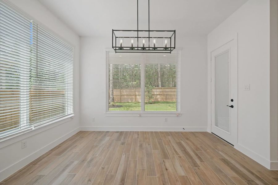 Representative unfurnished interior of a home built from the Waterloo by Chesmar Homes in Lakes of Cane Island, Katy (Image 14). Representative unfurnished interior of a home built from the Waterloo by Chesmar Homes in Lakes of Cane Island, Katy (Image 14).