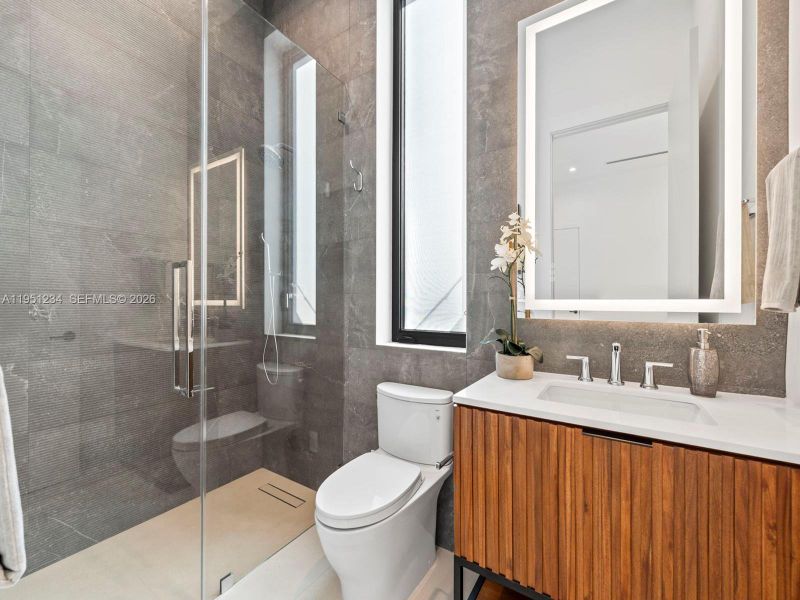 Furnished interior view inside a new home in , Palmetto Bay (Image 38).