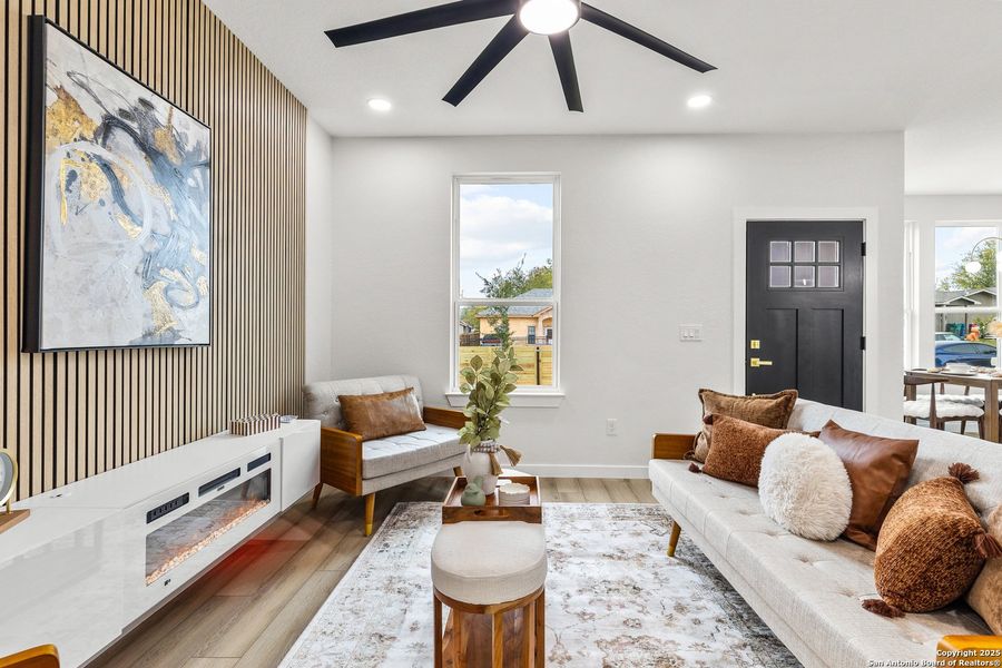 Furnished interior view inside a new home in , San Antonio (Image 14). Furnished interior view inside a new home in , San Antonio (Image 14).