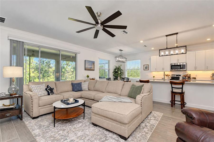 Furnished interior view inside a new home in Angeline Active Adult, Land O' Lakes (Image 6).