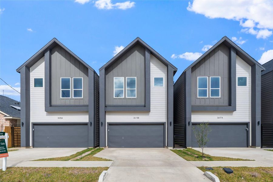 Front exterior of a new home in , Houston, TX, highlighting curb appeal (Image 24). Front exterior of a new home in , Houston, TX, highlighting curb appeal (Image 24).