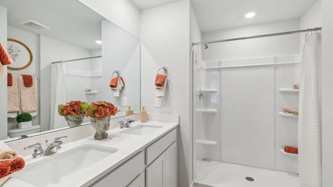 Furnished interior view inside a new home in The Oaks at Center Station, Hollywood (Image 15).