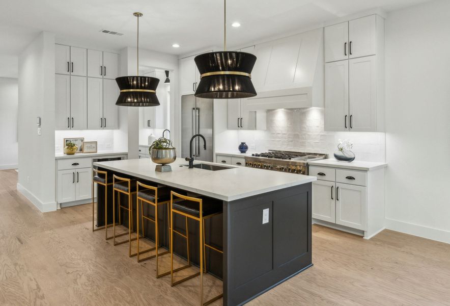 Furnished interior view inside a new home in , Dallas (Image 43).