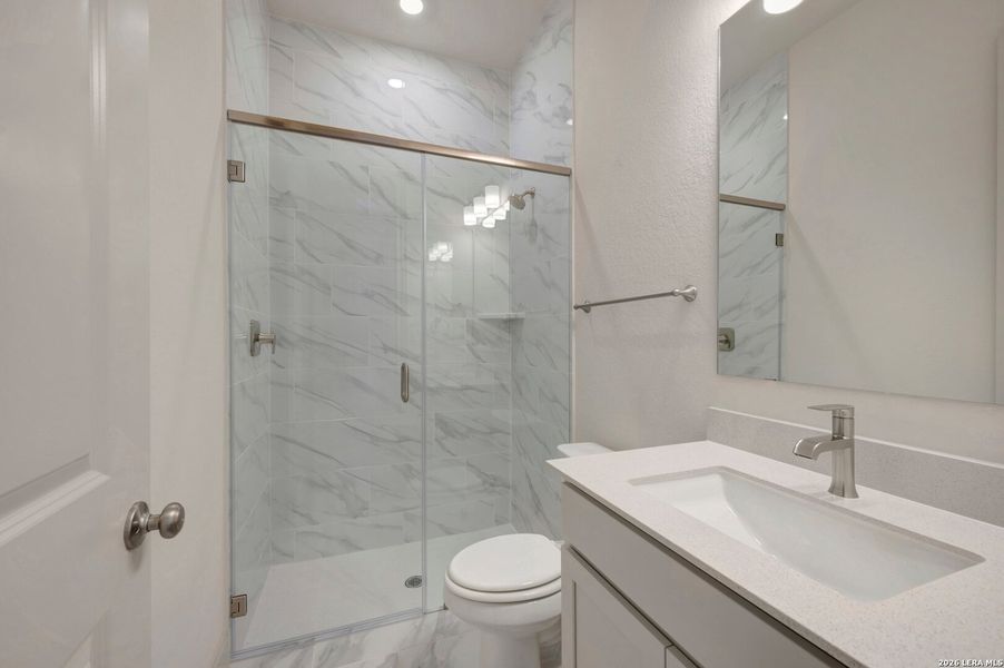 Furnished interior view inside a new home in Windsong - Legacy Series, Boerne (Image 17).