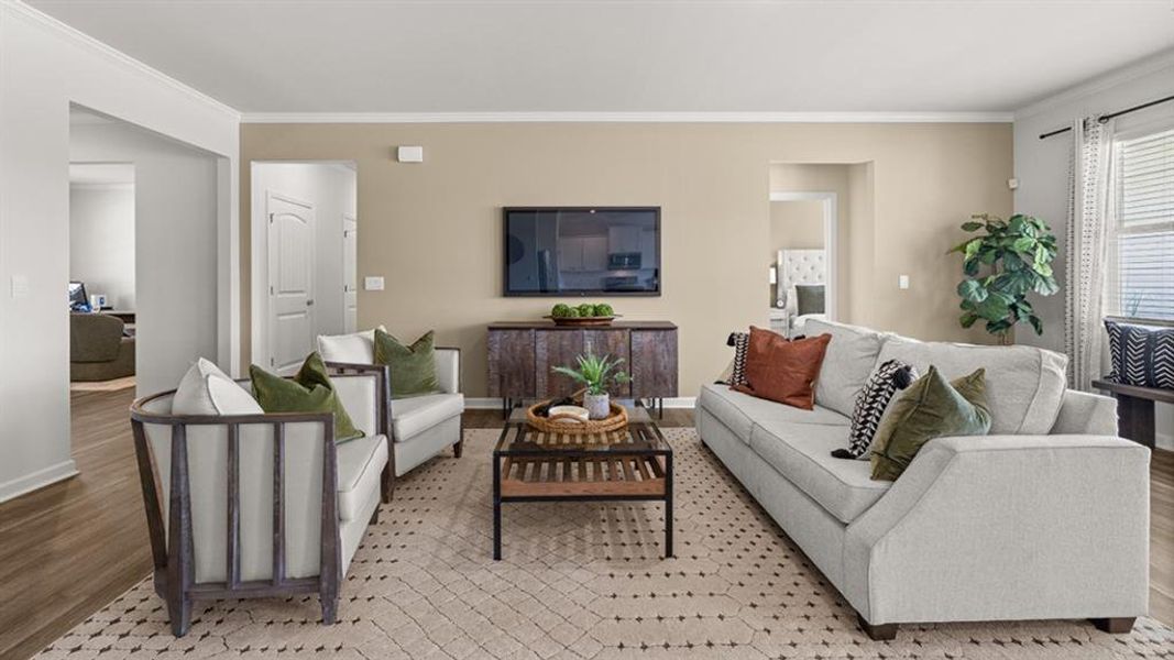 Furnished interior view inside a new home in Lost Creek, Dallas (Image 13).