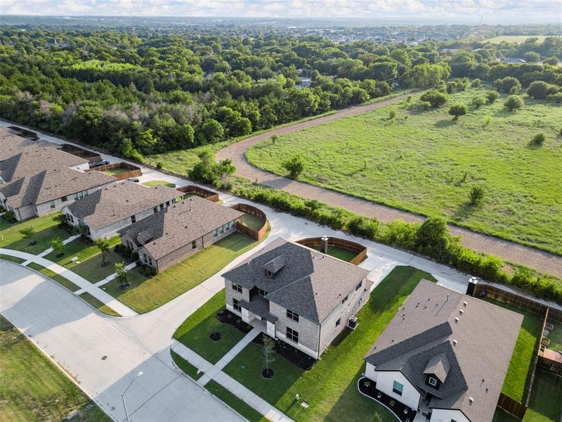 Aerial view of residential area Aerial view of residential area