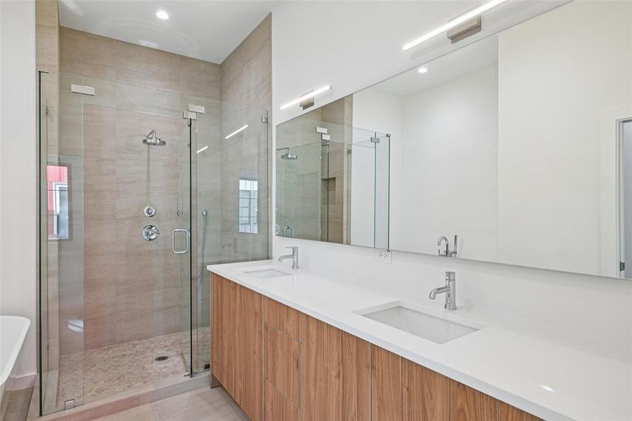 Furnished interior view inside a new home in , Dallas (Image 13). Furnished interior view inside a new home in , Dallas (Image 13).