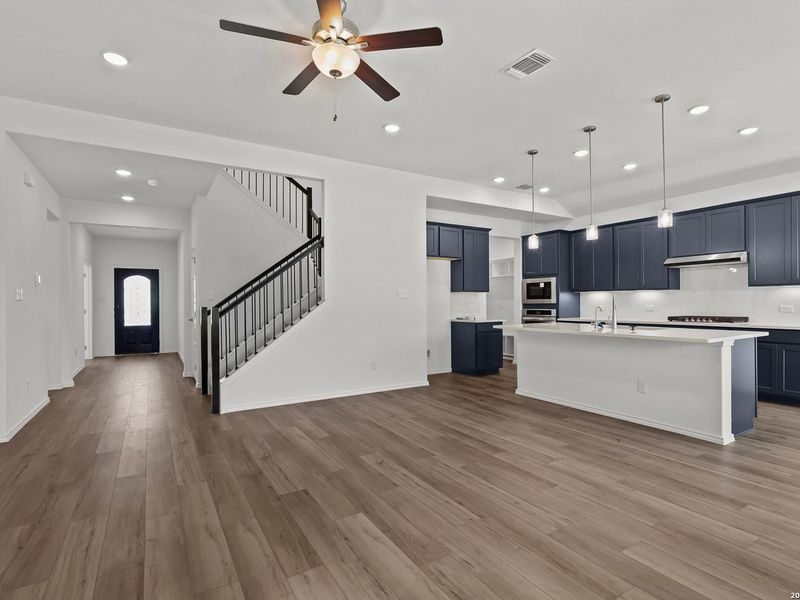 Furnished interior view inside a new home in Comanche Ridge, San Antonio (Image 8).