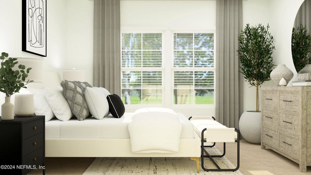 Furnished interior view inside a new home in Silver Falls Single Family at SilverLeaf, St. Augustine (Image 8).