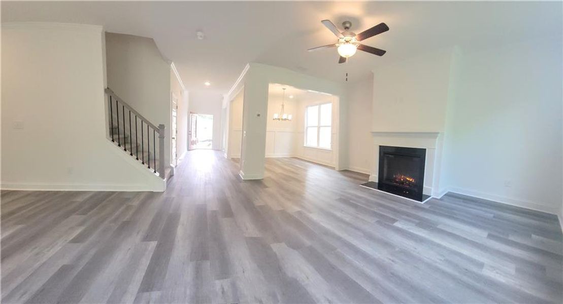 Spacious, unfurnished interior of a new home in Clark Farms, Flowery Branch (Image 23).