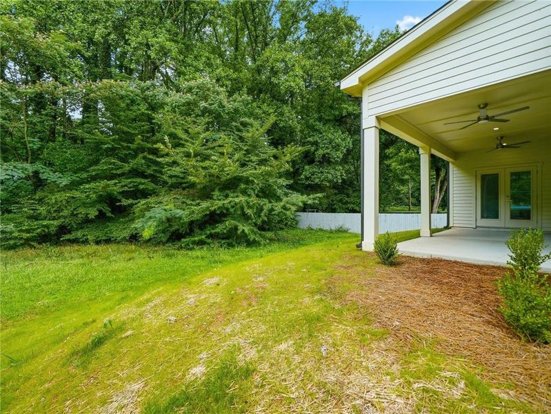 Exterior details and patio area of a home in , Marietta (Image 27).