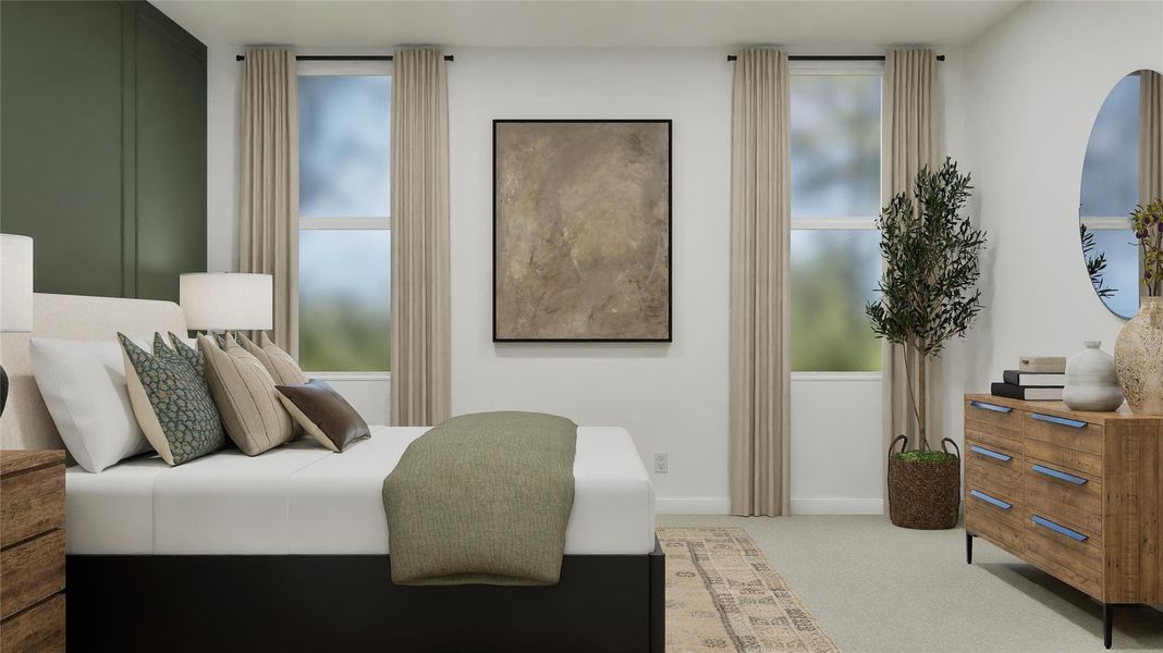 Furnished interior view inside a new home in Woodfield Preserve, Georgetown (Image 14). Furnished interior view inside a new home in Woodfield Preserve, Georgetown (Image 14).