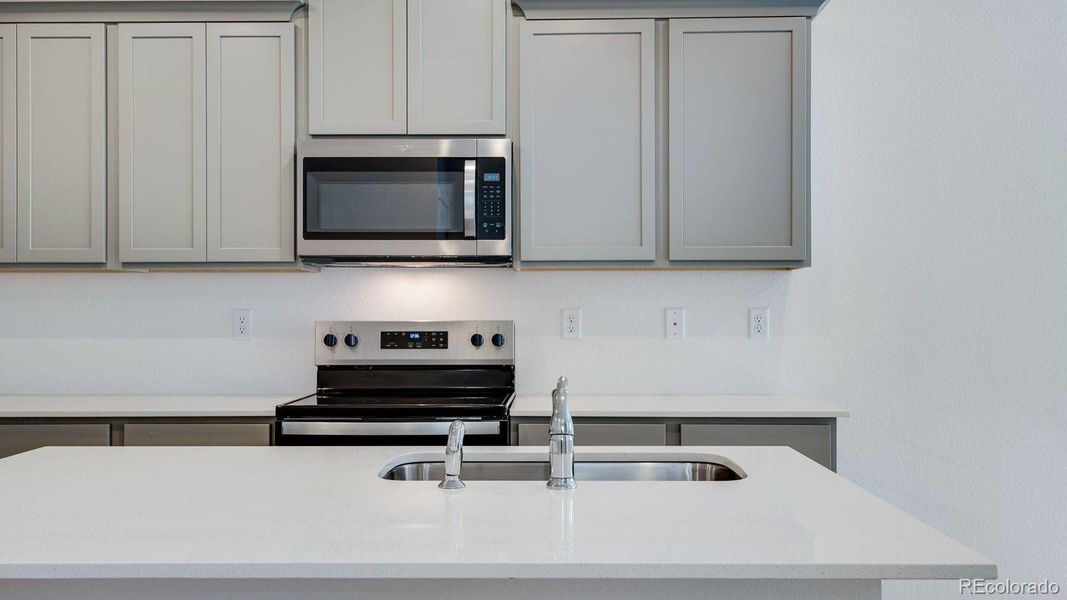 Close-up of interior finishes inside a home in Settlers Crossing, Commerce City (Image 15).