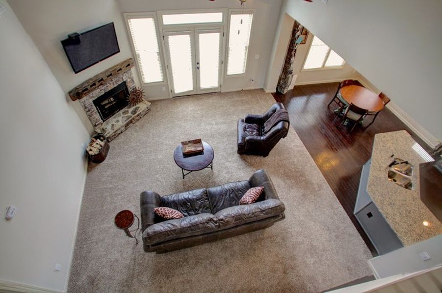 Representative furnished interior of a home built from the The Stratton by Bamford and Company in Rowland Springs, Cartersville (Image 16).