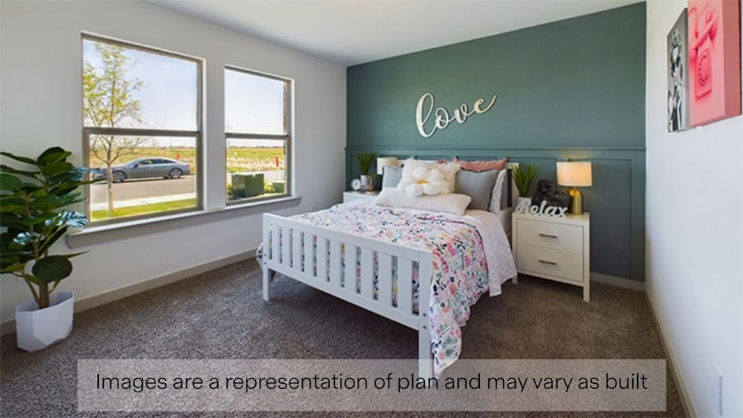 Furnished interior view inside a new home in Allen Farms, Lubbock (Image 10).