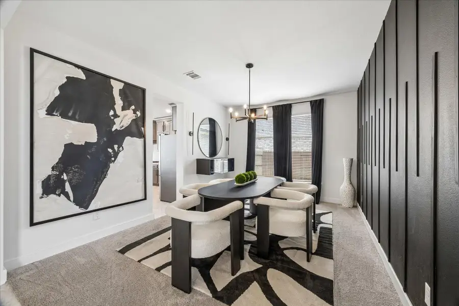 Furnished interior view inside a new home in Del Bello Lakes – 60', Manvel (Image 13).