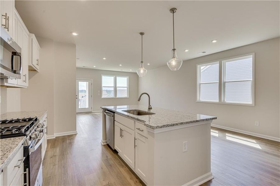 Furnished interior view inside a new home in , Powder Springs (Image 24).