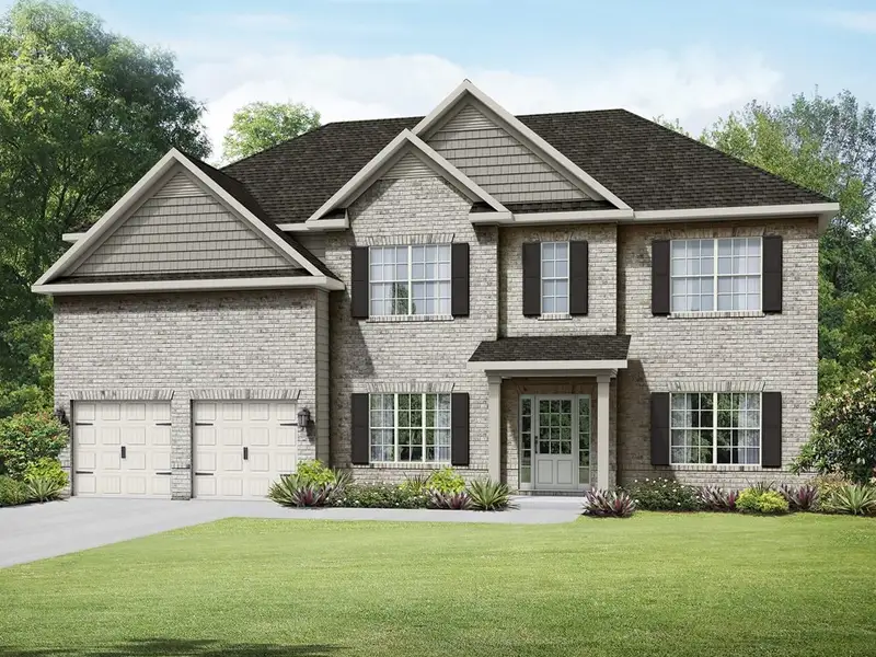 Representative exterior photo of a completed home built from the The Rosewood by Stephen Elliott Homes in Oak Mountain View, Carrollton, GA (Image 7).