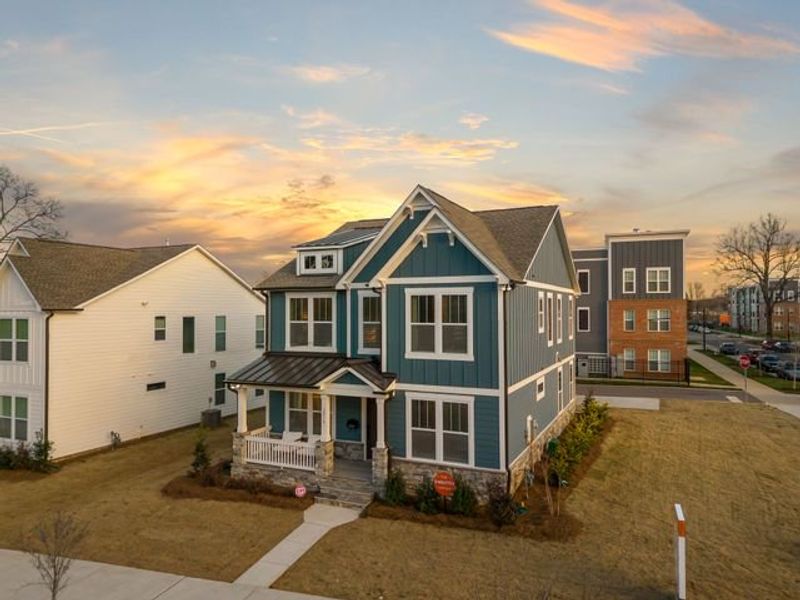 Representative exterior photo of a completed home built from the Charlotte II by True Homes in Colvin Park, Rock Hill, SC (Image 2).