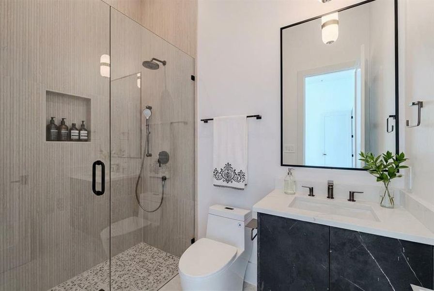 Furnished interior view inside a new home in , Dallas (Image 23).