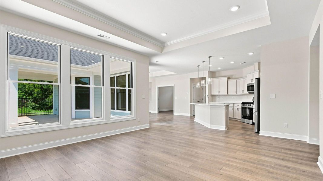 Spacious, unfurnished interior of a new home in The Courtyards at Hodges Farm, Charlotte (Image 13).